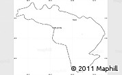 Blank Simple Map of Coneto de Comonfort, cropped outside