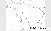 Blank Simple Map of Coneto de Comonfort, no labels