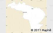 Classic Style Simple Map of Coneto de Comonfort, single color outside