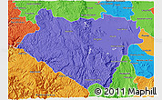 Political 3D Map of Durango