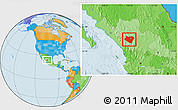Political Location Map of Durango