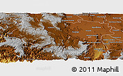 Physical Panoramic Map of Durango