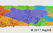 Political Panoramic Map of Durango