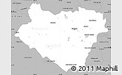 Gray Simple Map of Durango