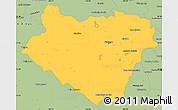Savanna Style Simple Map of Durango