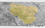 Satellite Panoramic Map of Hidalgo, desaturated