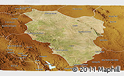 Satellite Panoramic Map of Hidalgo, physical outside