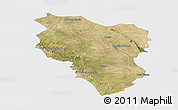 Satellite Panoramic Map of Hidalgo, single color outside