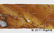 Physical Panoramic Map of Inde