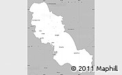 Gray Simple Map of Inde