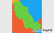 Political Simple Map of Inde