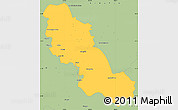 Savanna Style Simple Map of Inde