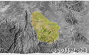 Satellite 3D Map of Nombre de Dios, desaturated