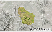 Satellite 3D Map of Nombre de Dios, lighten, semi-desaturated
