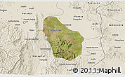 Satellite 3D Map of Nombre de Dios, shaded relief outside