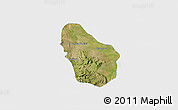 Satellite 3D Map of Nombre de Dios, single color outside