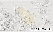 Shaded Relief 3D Map of Nombre de Dios, lighten, semi-desaturated