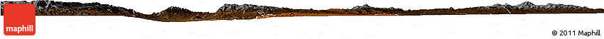 Physical Horizon Map of Nombre De Dios, darken