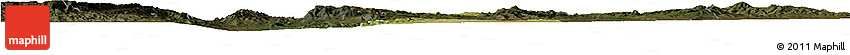 Satellite Horizon Map of Nombre De Dios, darken