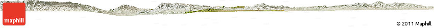 Satellite Horizon Map of Nombre De Dios, lighten