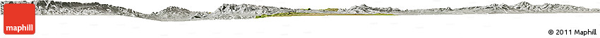 Satellite Horizon Map of Nombre De Dios, lighten, semi-desaturated