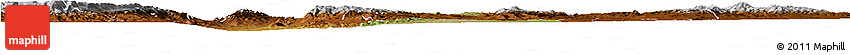 Satellite Horizon Map of Nombre De Dios, physical outside