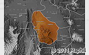 Physical Map of Nombre de Dios, desaturated