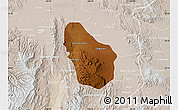 Physical Map of Nombre de Dios, lighten