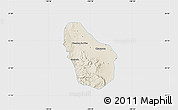 Shaded Relief Map of Nombre de Dios, single color outside