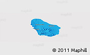 Political Panoramic Map of Nombre de Dios, single color outside