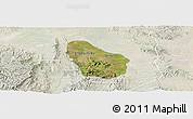 Satellite Panoramic Map of Nombre de Dios, lighten