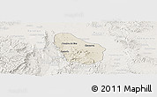 Shaded Relief Panoramic Map of Nombre de Dios, lighten
