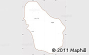 Classic Style Simple Map of Nombre de Dios, cropped outside