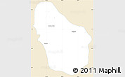 Classic Style Simple Map of Nombre de Dios, single color outside