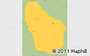 Savanna Style Simple Map of Nombre de Dios, single color outside