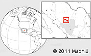 Blank Location Map of Ocampo, highlighted parent region