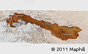 Physical Panoramic Map of Ocampo, lighten