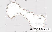Classic Style Simple Map of Ocampo, cropped outside