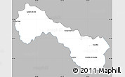 Gray Simple Map of Ocampo, single color outside