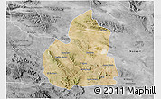 Satellite 3D Map of San Juan de Guadalupe, desaturated