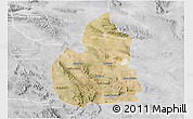 Satellite 3D Map of San Juan de Guadalupe, lighten, desaturated
