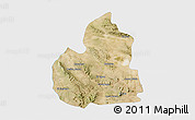 Satellite 3D Map of San Juan de Guadalupe, single color outside