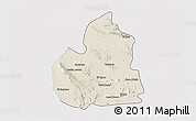 Shaded Relief 3D Map of San Juan de Guadalupe, single color outside
