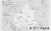 Silver Style 3D Map of San Juan de Guadalupe