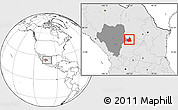 Blank Location Map of San Juan de Guadalupe, highlighted country, highlighted parent region