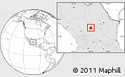 Blank Location Map of San Juan de Guadalupe, highlighted country