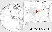 Blank Location Map of San Juan de Guadalupe, highlighted parent region