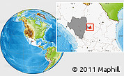 Physical Location Map of San Juan de Guadalupe, highlighted country, highlighted parent region