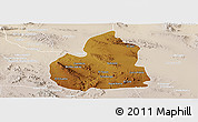 Physical Panoramic Map of San Juan de Guadalupe, lighten