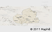 Shaded Relief Panoramic Map of San Juan de Guadalupe, lighten